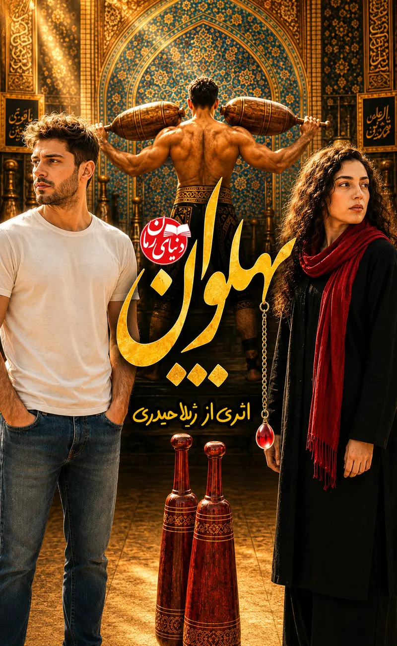 کاور اصلی رمان عاشقانه پهلوان اثر ژیلا حیدری